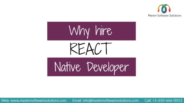 Why hire React Native Developer